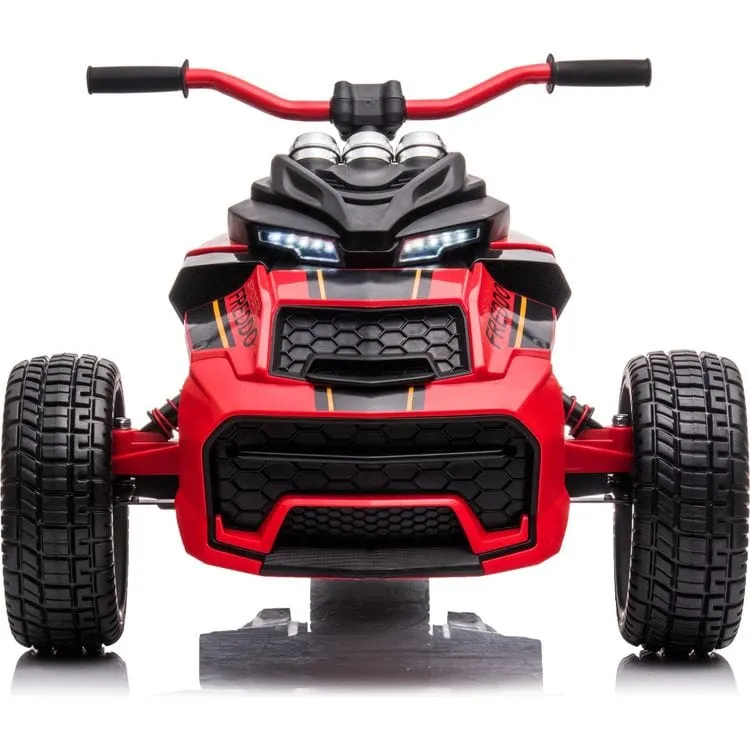 24V Freddo Spider 3-Wheel Motorcycle 2-Seater Ride On - Red