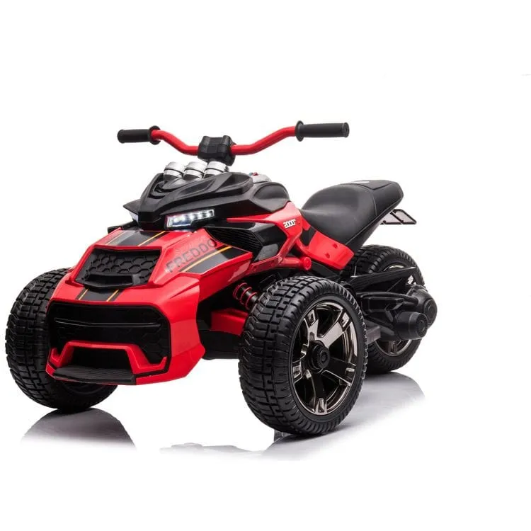 24V Freddo Spider 3-Wheel Motorcycle 2-Seater Ride On - Red