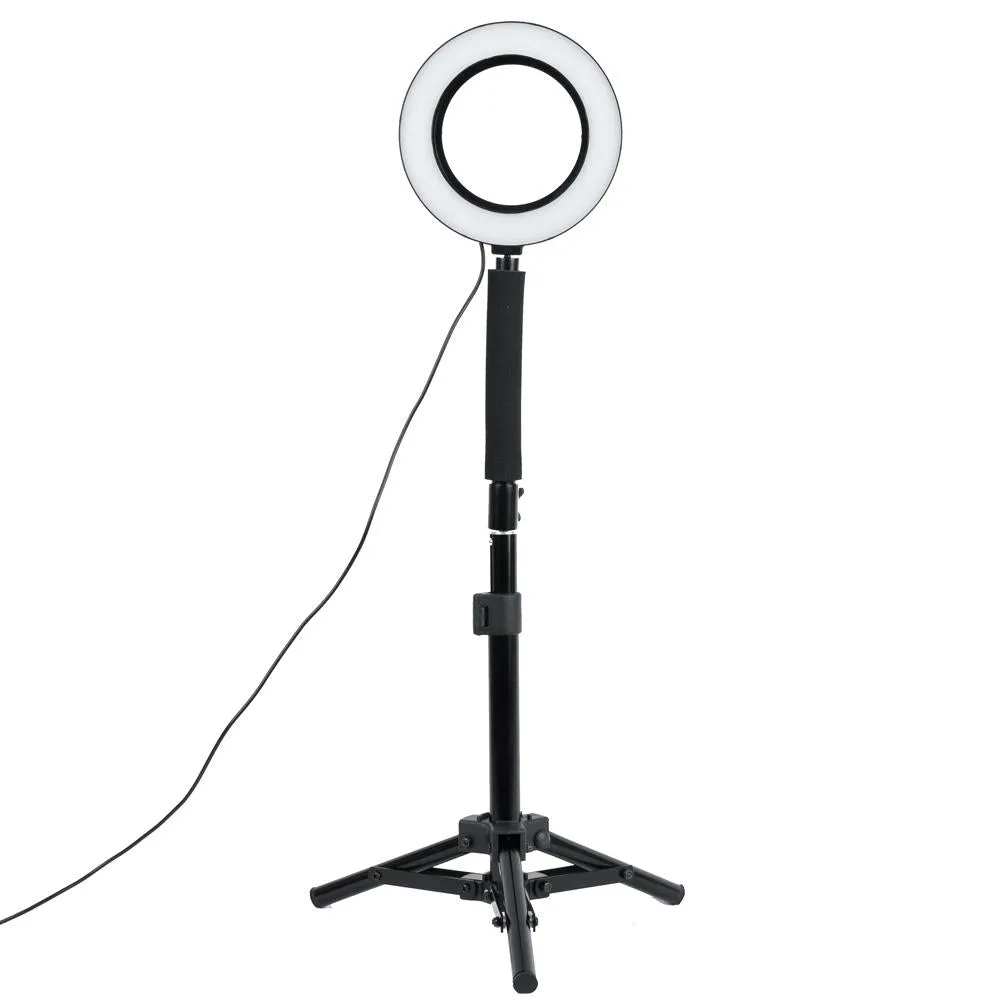 6.2"/16cm Portable Desktop Ring Light Kit with Goose Neck - 'Juliet'