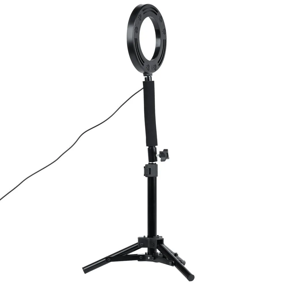 6.2"/16cm Portable Desktop Ring Light Kit with Goose Neck - 'Juliet'