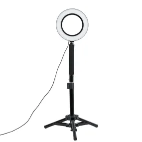 6.2"/16cm Portable Desktop Ring Light Kit with Goose Neck - 'Juliet'