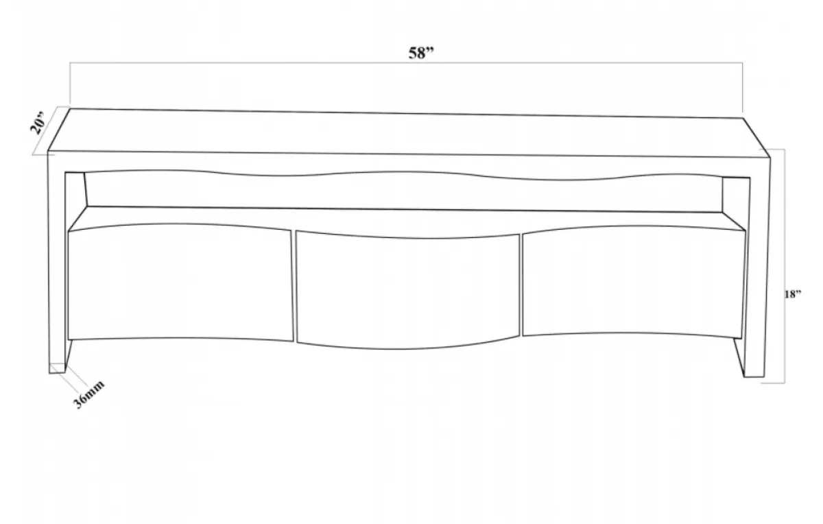 Acacia 58" TV Stand - B14