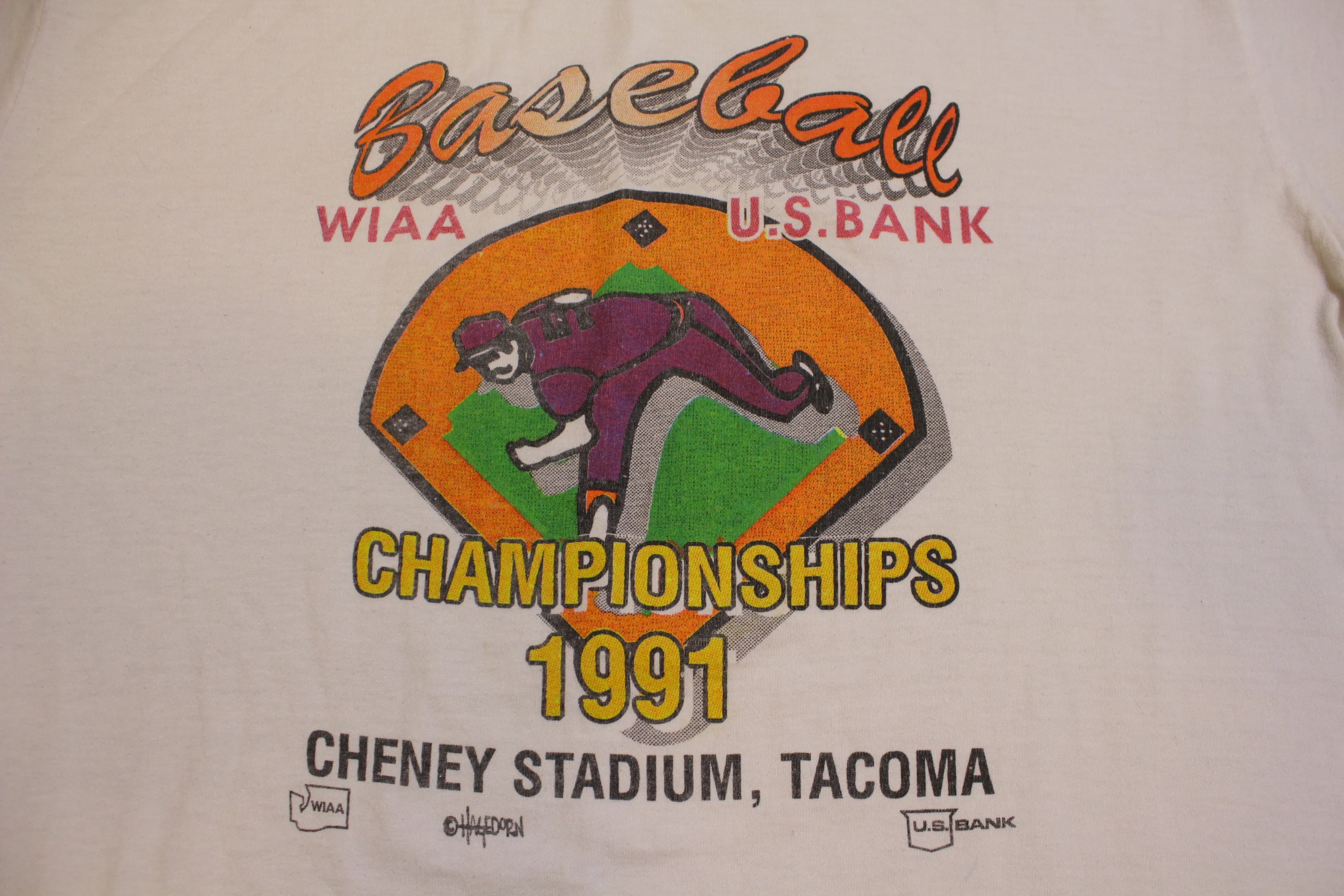 Baseball Championships 1991 Cheney Stadium Tacoma Vintage 90's T-Shirt