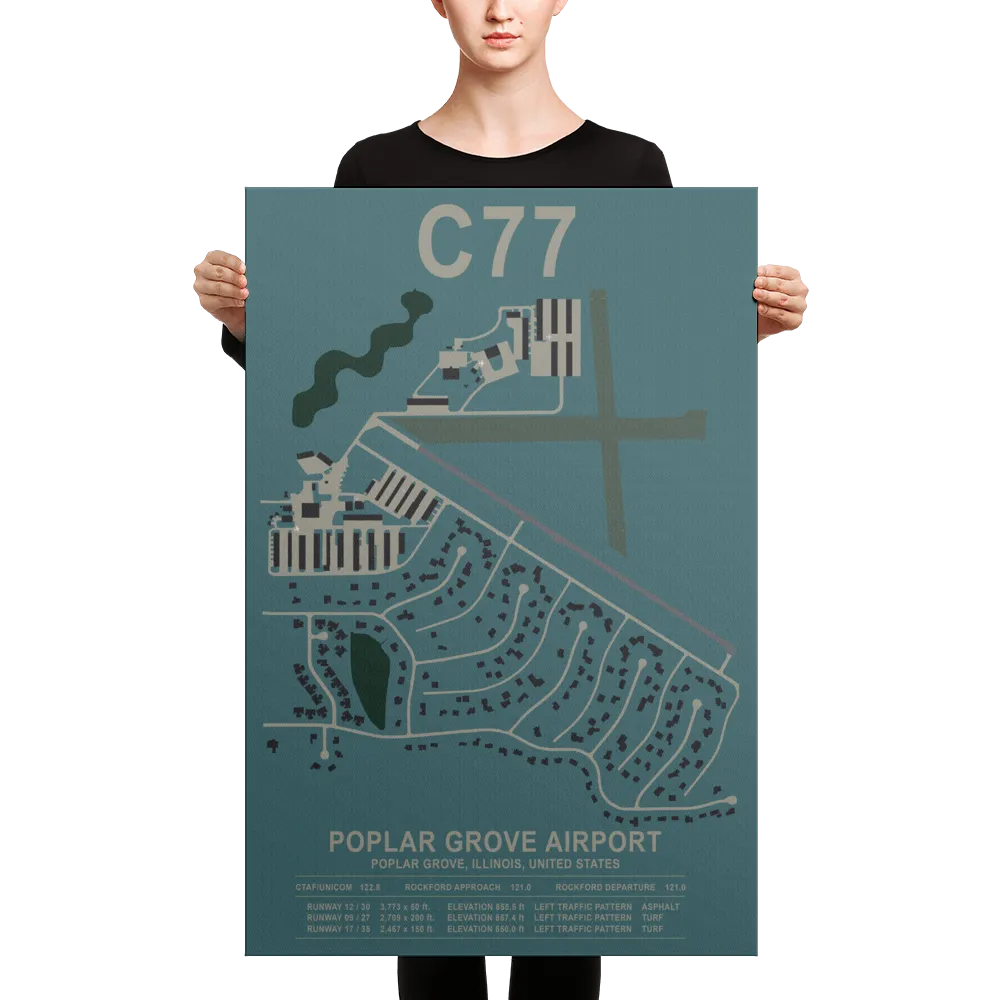 C77 Poplar Grove Airport Layout Art