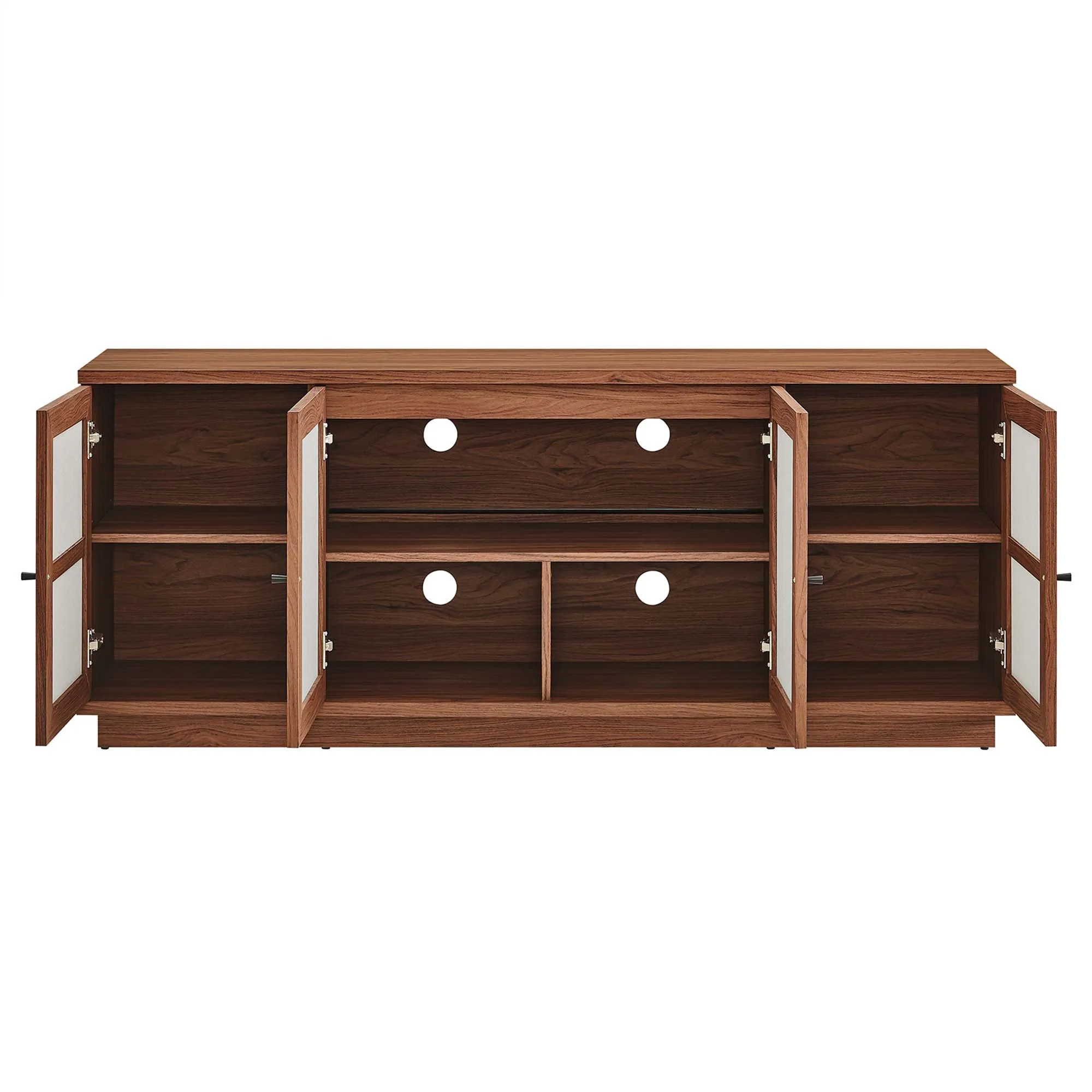 Capri 63" Wood Grain TV Console by Modway