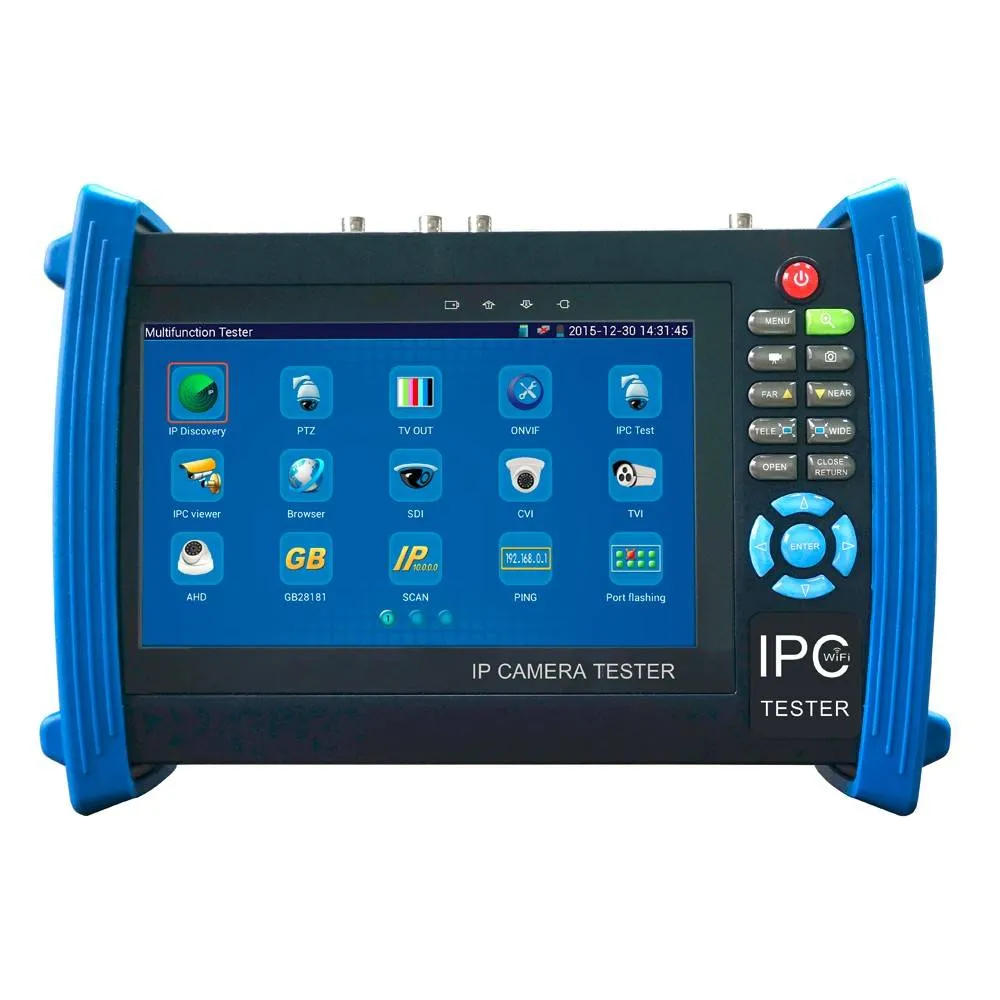 CCTV/ IP camera-tester voor IP, HD-TVI, HD-CVI en CVBS camera's (Tot 8MP/4K geschikt)