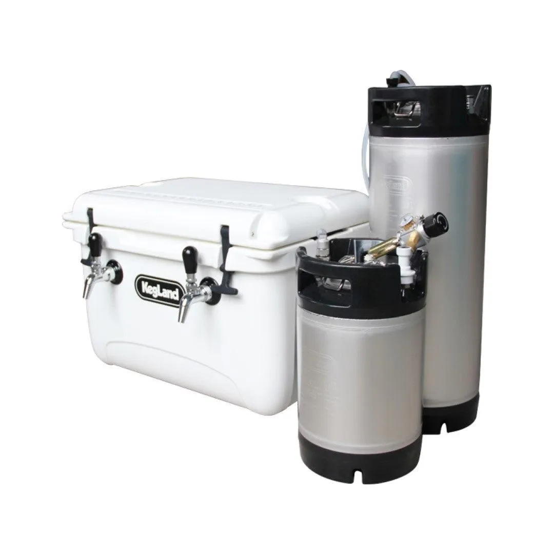 Double Flow Control Tap Cooler Box/Jockey Box/Magic Box - With Aluminium Cold Plate