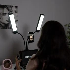 Dual LED Beauty Fill Light With Phone Bracket - 'Eden'