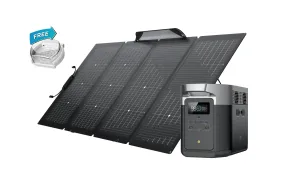 EcoFlow DELTA Max 1600 Solar Generator   1 (One) 220W Portable Solar Panel