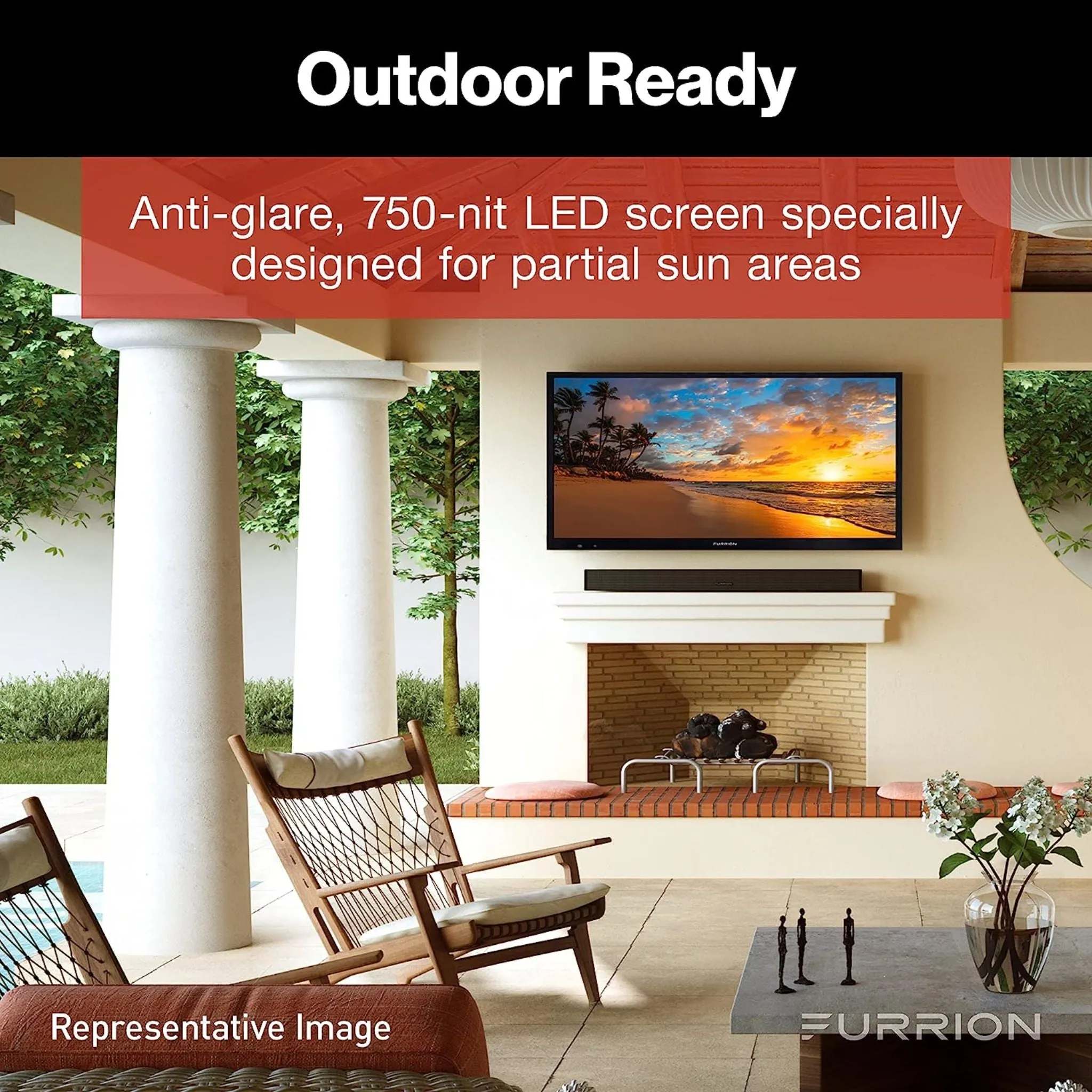 Furrion Aurora® Partial Sun Smart 4K UHD LED Outdoor TV