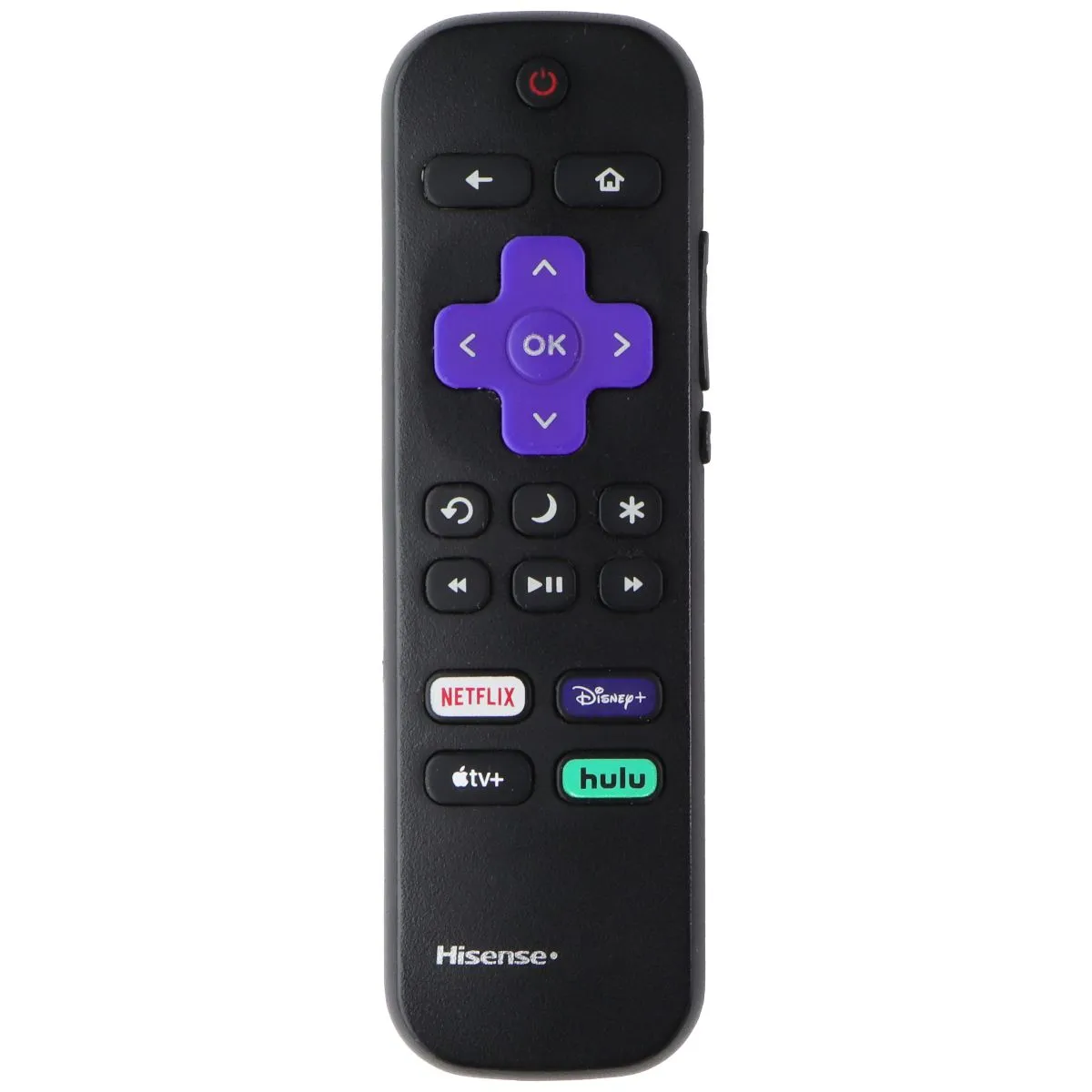 Hisense RC-ALIR Remote Control w/ Netflix/Disney /Apple TV /Hulu Keys - Black