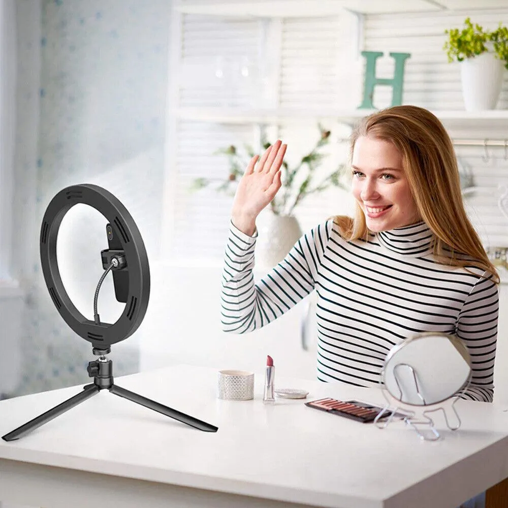 Large LED Ring Light with Stand