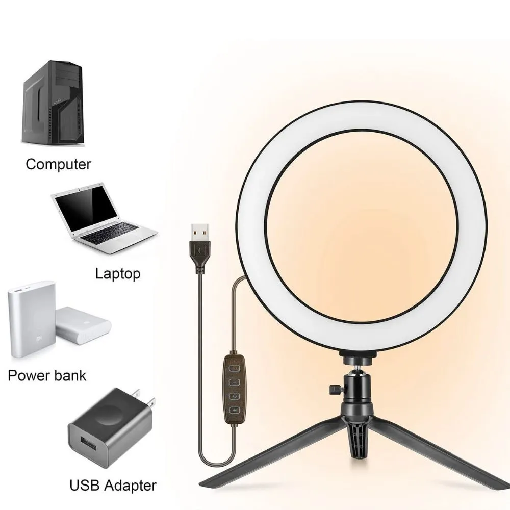 Large LED Ring Light with Stand