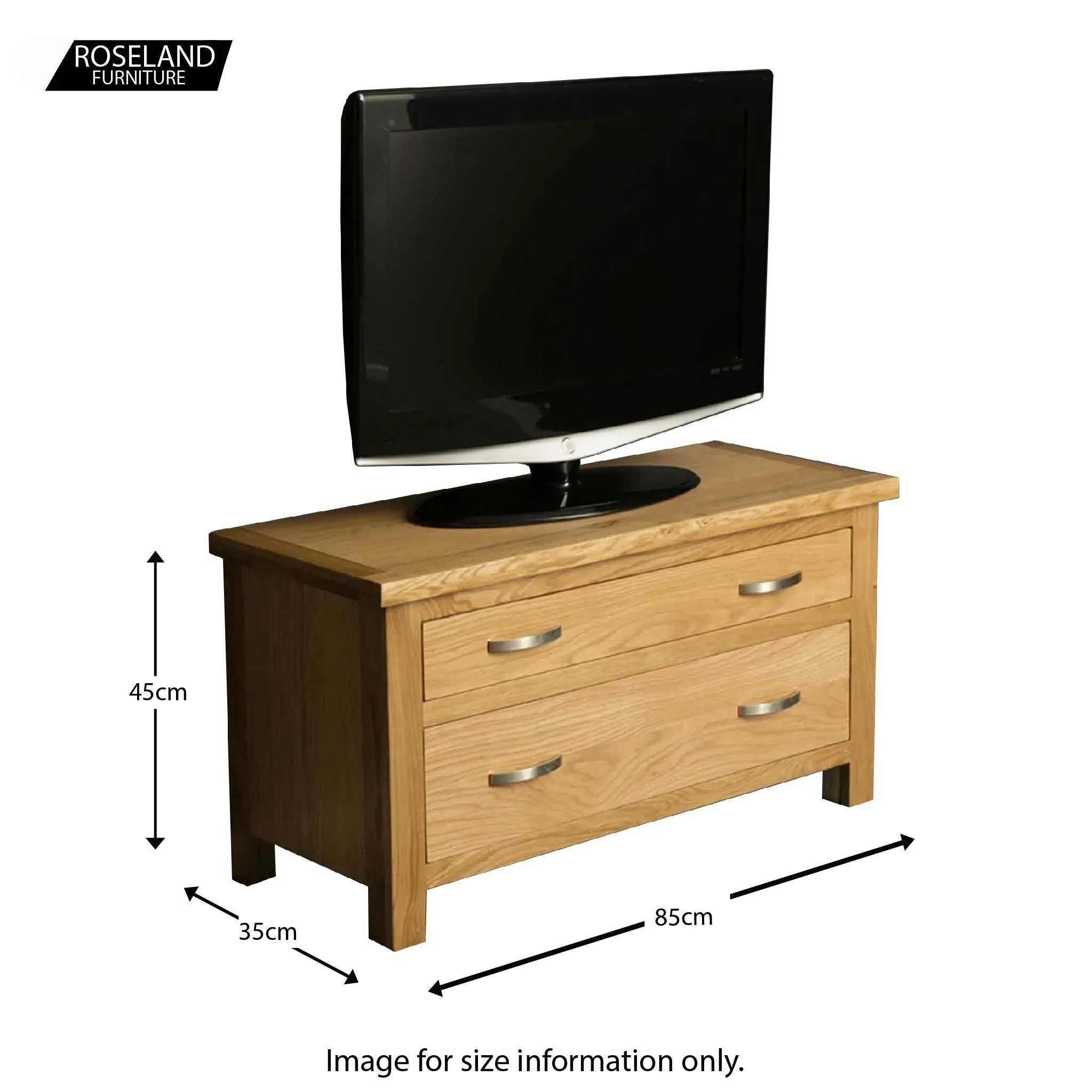 London Oak 85cm Smart TV Stand