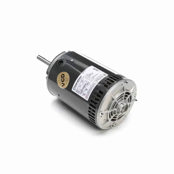 Marathon Condenser Fan Motor, 1140 RPM, 1-1/2 HP, 200-230/460 V, 56Y Frame, Open Air Over