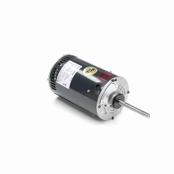 Marathon Condenser Fan Motor, 850 RPM, 1 HP, 200-230/460 V, 56Y Frame, Open Air Over