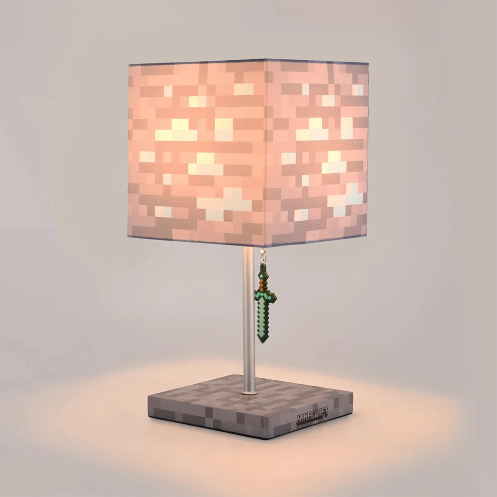 Minecraft Diamond Ore Table Lamp - 14 Inch