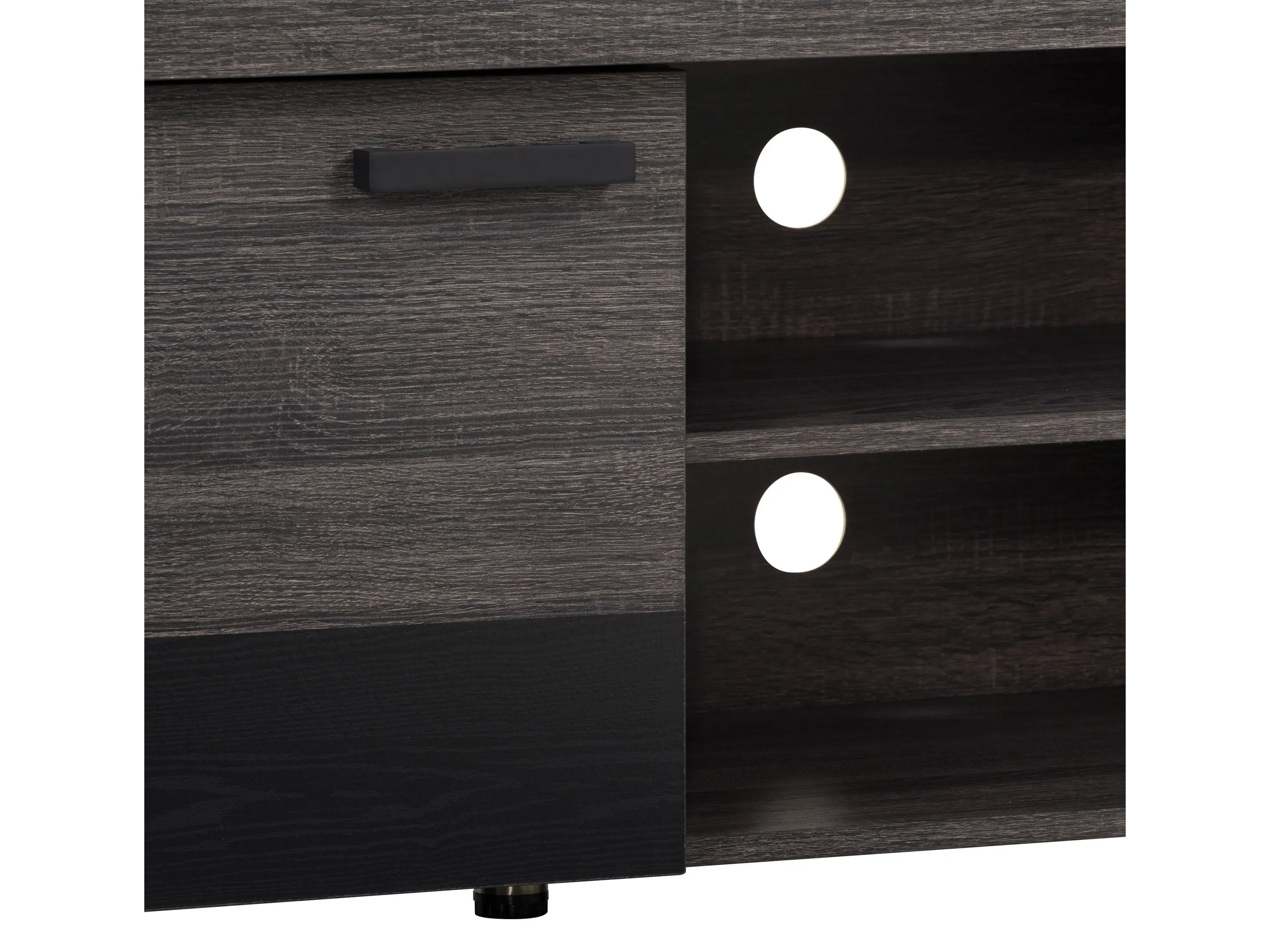 Modern TV Stand with Doors, TVs up to 95"