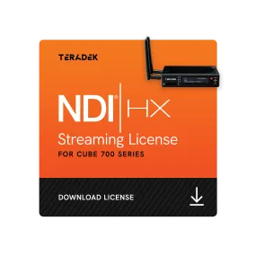 NDI License for Cube 705 / 755