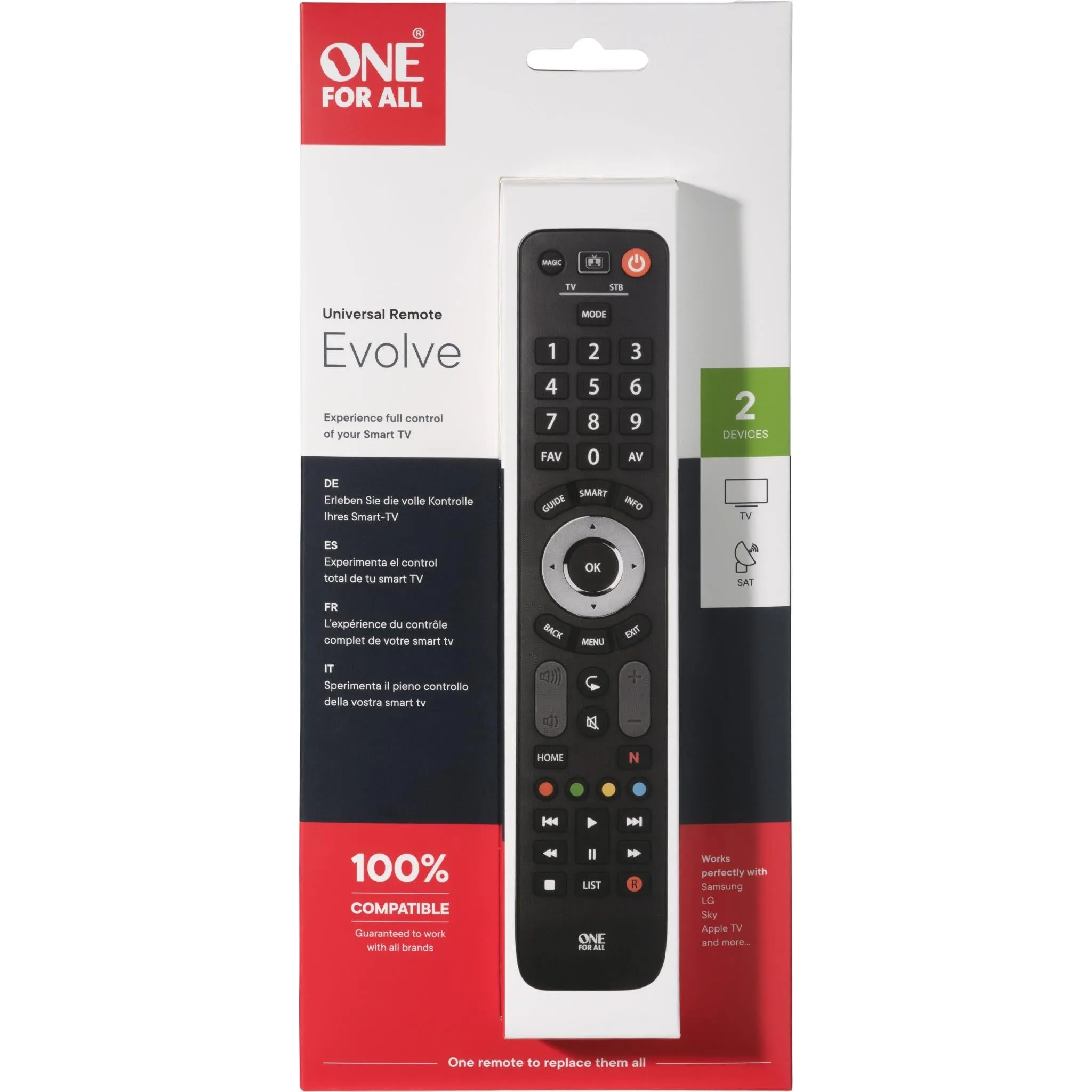 One For All Evolve 2 Device Universal Remote