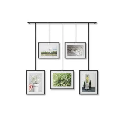 Open Box - 27.38" x 31.25" Exhibit 5 OPPD Multiple Image Frame Black - Umbra