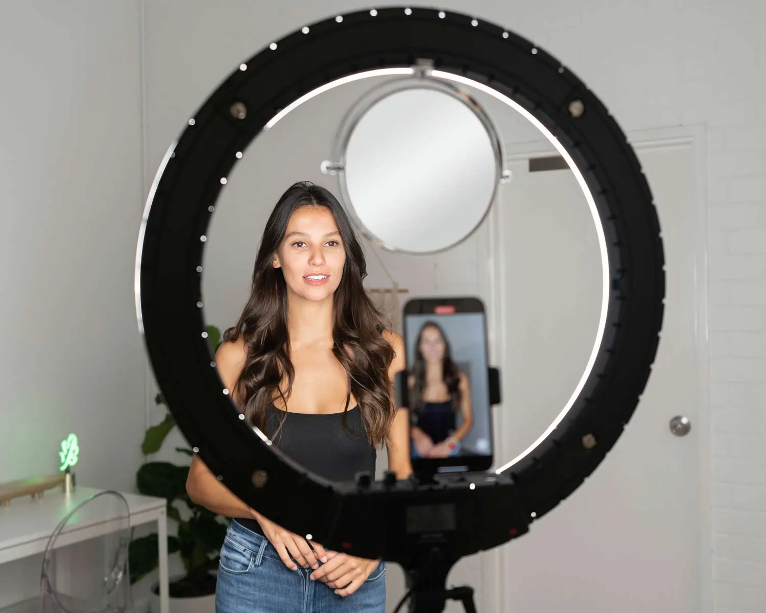 Premium Youtube Lighting  Platinum Pro II Ring Light and Crystal Luxe LED Lights Kit