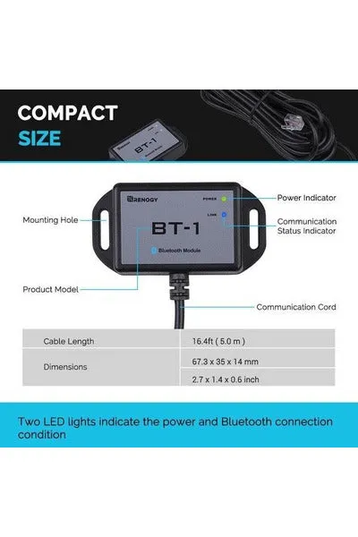 Renogy BT-1 Bluetooth Module (New Version)