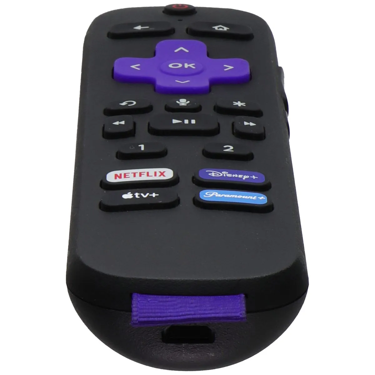 Replacement OEM Remote RC-MC1 Netflix/Disney /Apple TV /Paramount  Keys - Black