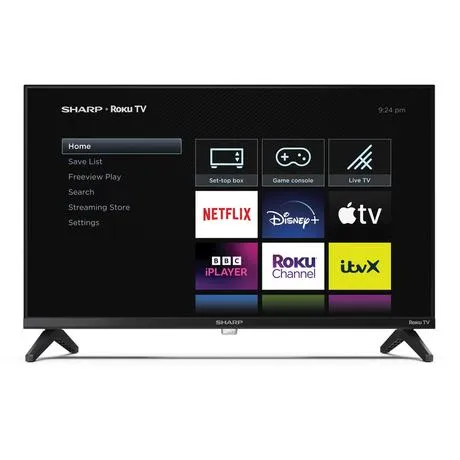 Sharp 1T-C24GD2225K 24 Inch LED HD Ready Frameless Smart Roku TV 2024