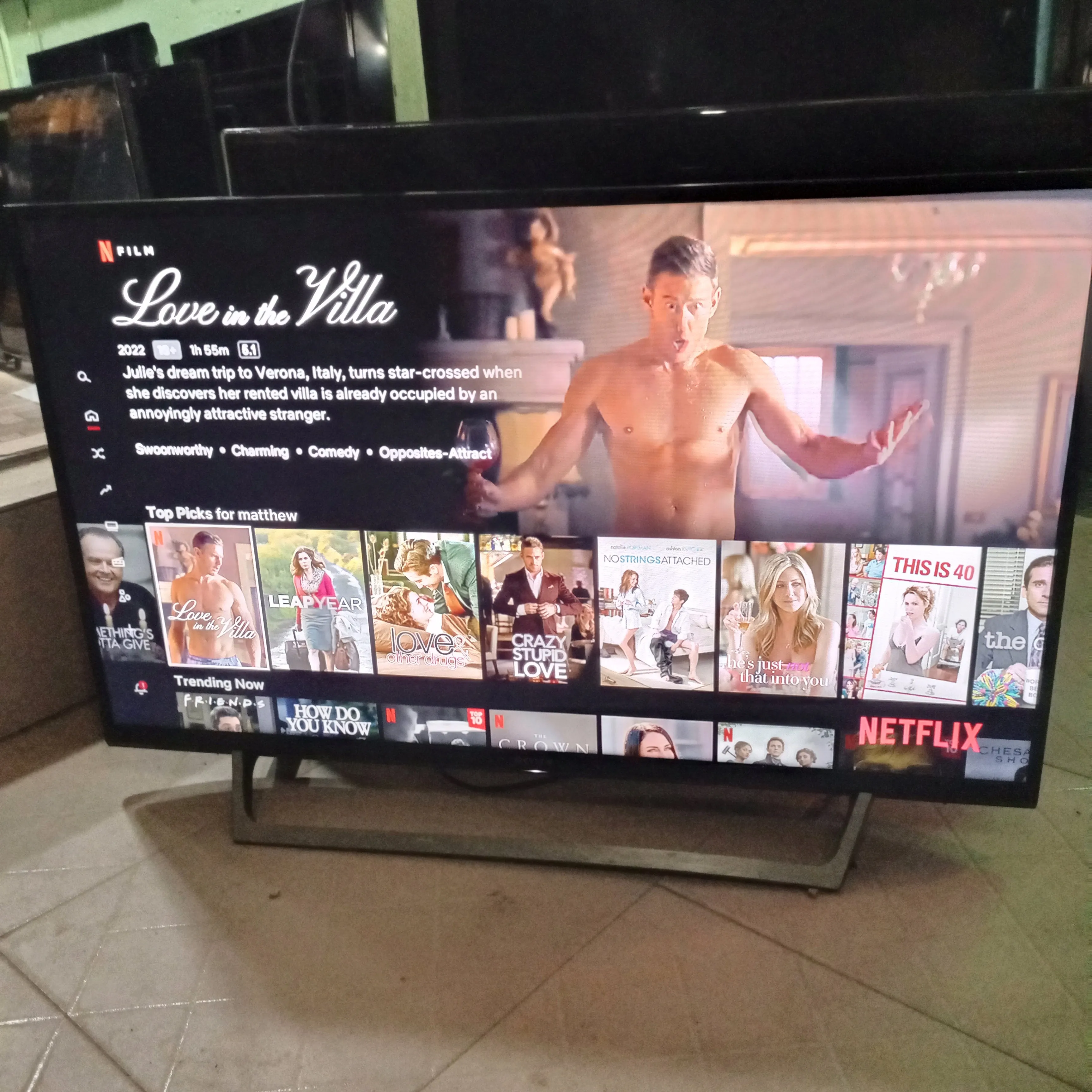 Sony BRAVIA 40 Inch KD-40WE663 Smart Full HD LED TV (WiFi, Screen Mirroring Netflix, YouTube) - London Used