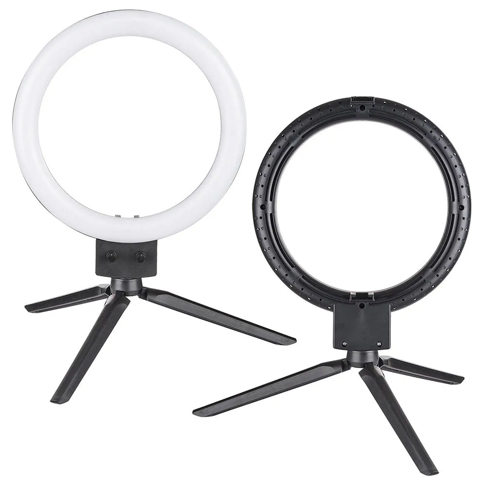 TheLAShop 8in Bi-Color Ring Light w/ Tripod & Phone Holder Selfie Stick Remote