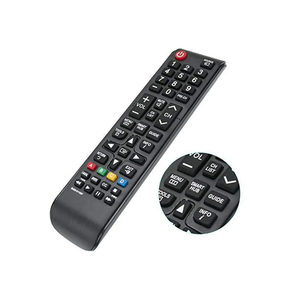 Universal Remote Control Compatible with Samsung TV, Replacement Remote LED LCD Plasma 3D Smart TVs BN59-01199F - Black