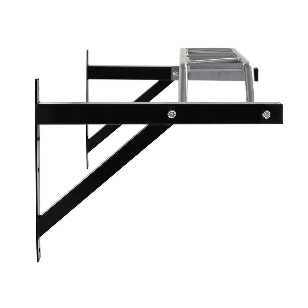 Wall Mounted Pull Up Bar Black/Silver